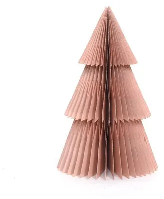 Only Natural – Wabenpapier-Weihnachtsbaum – Rosa – 30 cm – Ansicht 1