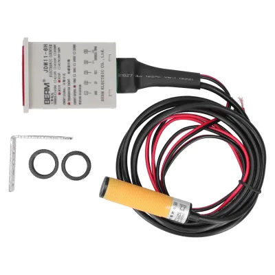 Obrázok produktu pre Počítadlo s digitálnym displejom, elektronický priemyselný senzor, automatická indukcia BEM-6H-30E4-CTDC12-24V