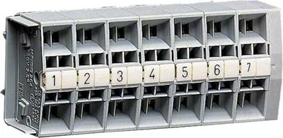 Image de Hager Borne de câble de7x2,5mm,quadruple/TS35 K55A