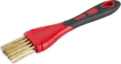 Produktbild von Schleifbürste aus Messing, 20cm, 2 Reihen