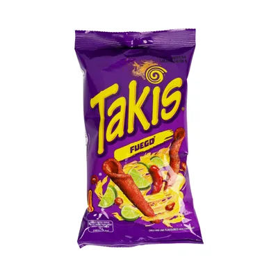 Produktbild von Takis Fuego Maestro-Corn Snacks Chilli und Lime Geschmack, 18er Pack (18 x 100g)