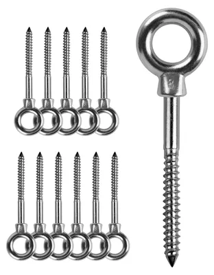 Produktbild von 12-teiliges Augbolzen-Set, M8 x 80 mm, aus Edelstahl