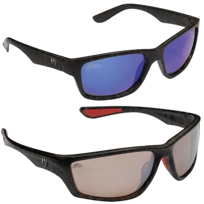 Produktbild von Fox Rage Camo Eyewear - Polarisationsbrille, Modell:offener Rahmen / graue Gräser mit blauer Oberfläche