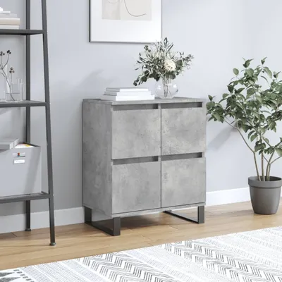 Obrázek produktu pro vidaXL Příborník betonový šedý 60x35x70 cm odvozený výrobek ze dřeva