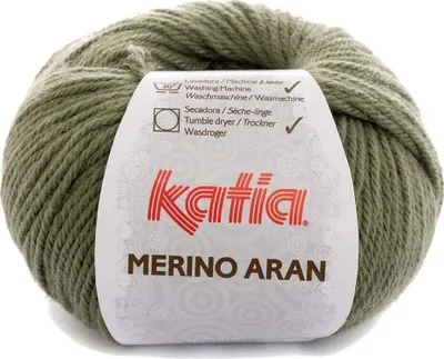 Produktbild von Katia Merino Aran 81 Khaki Strickgarn