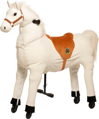 Image de Animal Riding cheval de selle blanc Snowy X-Large enfants à partir de 8 ans hauteur de selle 80 cm