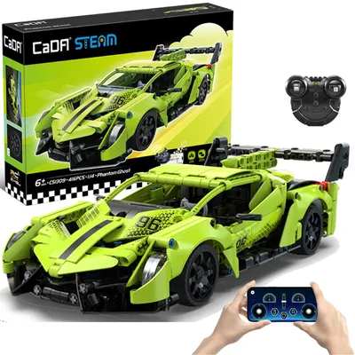Obrázek produktu pro Dálkově ovládané sportovní auto Cada Building Blocks, 21 cm, měřítko 1:14, model Phantom Ghost, 416 dílů, RC, duální režim