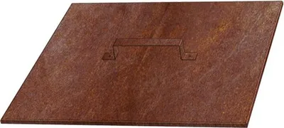 Obrázek produktu pro CORGARDEN Víko na zahradní ohniště 50 x 50 x 1 cm, corten CORGARDEN 1019