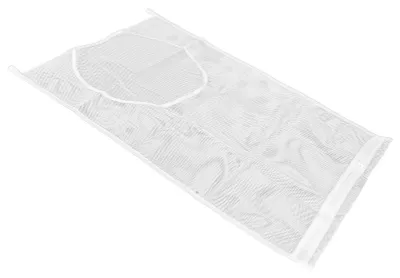 Image de Sac de rangement épais blanc pour le linge, sac filet mural pour jouets, pour la salle de bain et le linge (sans grille)