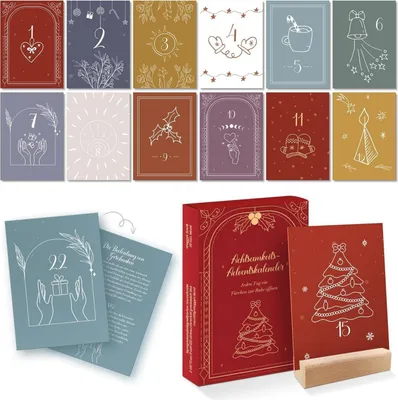 Produktbild von Adventskalender 2024: 24 Impulse und Übungen für achtsame Adventszeit