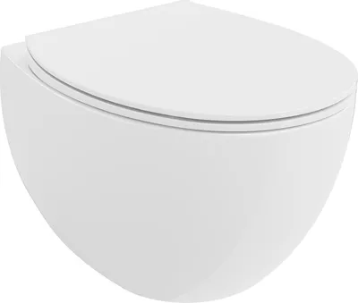 Produktbild von Mexen Egg WC-Schüssel Rimless mit Soft-Close Slim Sitz, Duroplast, weiß glänzend - 30245000