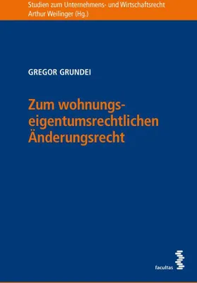 Produktbild von Grundei, G: Zum wohnungseigentumsrechtlichen Änderungsrecht