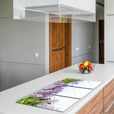 Imagen del producto de Placa de vidrio protectora para cocina, dimensiones 30x52 cm