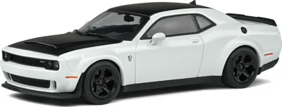Produktbild von Dodge Challenger Demon weiß/schwarz 1:43 - Modellauto Solido