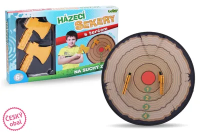 Produktbild von Kleine Wurfäxte, Zielscheibe 45 cm