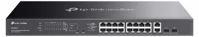 Produktbild von Switch 16 Ports PoE RJ45 Gigabit, 2 x SFP 1G, 2 x RJ45 1G, Easy Managed, 1U - TP-Link Omada ES220GMP
