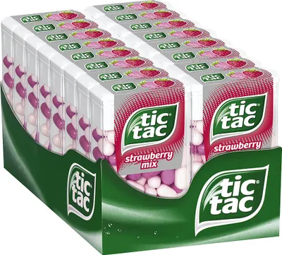 Produktbild von Ferrero Tic Tac Strawberry Mix 100er Big-Pack (16 x 49g Packung)