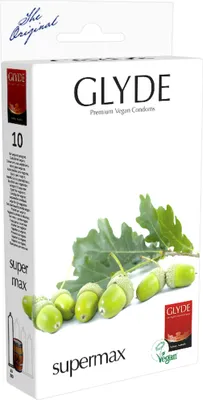 Produktbild von Glyde Supermax Kondome Vegan 10er