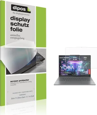 Image de 2x Film de protection d'écran pour Lenovo Slim 7i Ultra Gen 11 14 Zoll protecteur antireflet dipos