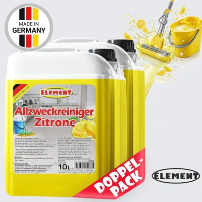 Produktbild von Element Allzweckreiniger Zitro I 20 Liter I Combo I Konzentrat I Bodenreiniger I Universalreiniger I Kraftreiniger I Oberflächenreiniger