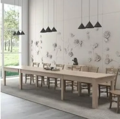 Immagine prodotto di Tavolo Super4 160x90 allungabile a 320 cm colore olmo