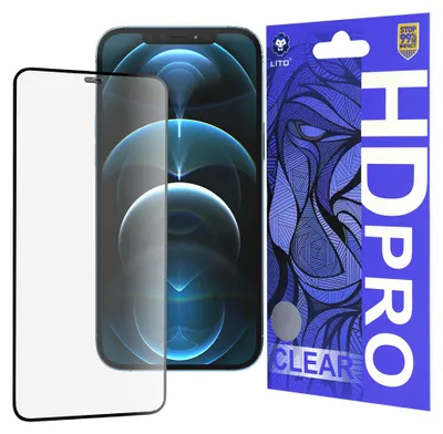 Obrázok produktu pre Lito HD Pro Clear tvrdené sklo pre iPhone 12 Pro Max – čierne