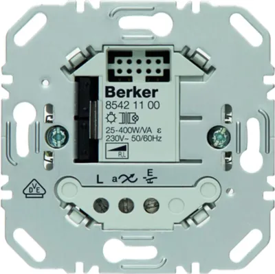 The back of a Berker universal dimmer switch.