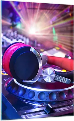 Produktbild von Bilder auf glas - Einteilig - Disco Nachtclub Audio Elektronik - 70x100cm - Glasbilder - Wandbilder - Bilder - Wanddekoration aus Glas - Glas Bilder - Wandbild auf Glas - GPA70x100-2412
