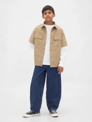 Produktbild von GAP Kinder-Jeans mit bequemem, lockerem Schnitt und schmal zulaufendem Bein M