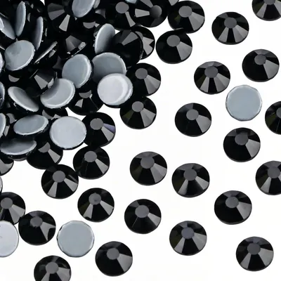 Image de Strass pour textiles - Strass thermocollants - Taille SS12 - Noir