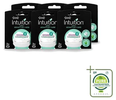 Immagine prodotto di 6 lame di ricambio Wilkinson Intuition Sensitive Care, adatte per pelli sensibili - confezione grande - 6 pezzi