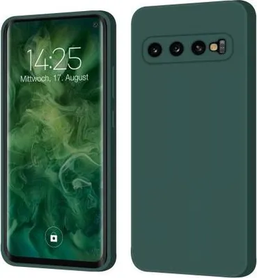 Produktbild von Liquid Silikon Hülle Für Smartphones - Farbe: Grün - Modellkompatibilität: Für Samsung Galaxy S10
