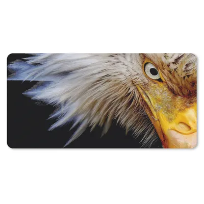 Produktbild von MuchoWow® Schreibtischunterlage Vogel - Auge - Schnabel 80x40 cm - XXL Mauspad