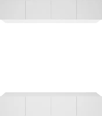 Obrázok produktu pre vidaXL TV skrinky 4 ks. Biela 80x30x30 cm odvodený drevený výrobok