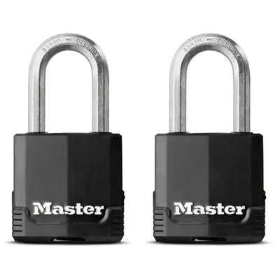 Image de Lot de 2 cadenas en acier laminé M115EURTLF - Master Lock Excell - 48mm