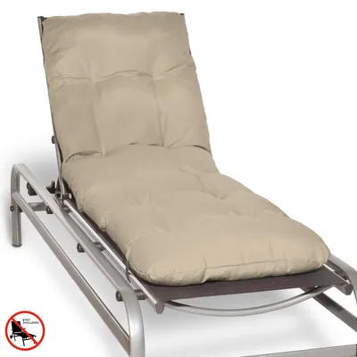 Produktbild von Beautissu Auflage Sonnenliege Deckchair Flair RL, 190x60x8 cm, Natur