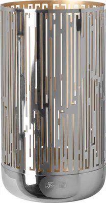 Produktbild von Fink BRIANO, Windlicht, vernickelt, silberfarben, goldfarben, L. 13 cm, B. 13 cm, H. 24 cm, D. 13 cm 146347