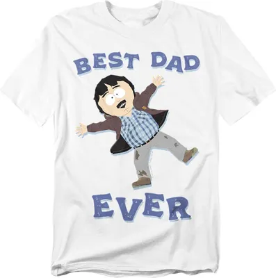 Image de South Park - "Best Dad Ever" T-shirt unie pour homme/femme, Fête des pères TV29336 (XXL) (Blanc)