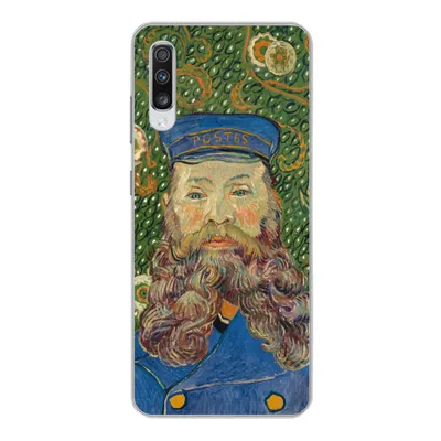 Produktbild von MuchoWow® Handyhülle Schutzhülle Hülle für Samsung Galaxy A70 Porträt des Postboten Joseph Roulin - Vincent van Gogh Silikon Softcase Handy Hülle - Schutzhaube