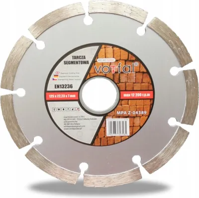 Image de Disque diamant 125 mm Béton Granit Pavés Clinker Disque diamant universel