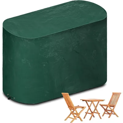 Productafbeelding van Afdekhoes voor bistroset, waterdicht, winterbestendig, UV-bescherming, groen, 146x70x80 cm