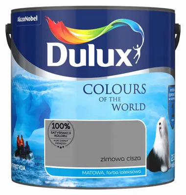 Produktbild von Innenwandfarbe Latexfarbe matt, waschbeständig, Farbton Winterstille, 2,5L
