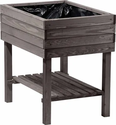 Produktbild von Dobar Hochbeet mit Ablageboden 80 x 58 x 80 cm, Anthrazit