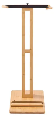 Produktbild von Surfbrettständer vertikal, Boardständer Holz, freistehend, Wakeboard Snowboard Kiteboard, Naturholz | 370–665 mm einstellbar | Korkpolsterung