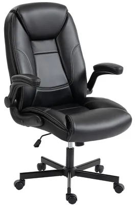 Produktbild von Ergonomischer Bš¹rostuhl mit verstellbaren Armlehnen, H?henverstellung und Wippfunktion, schwarz