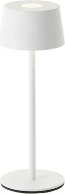 Image de LED blanc réglable Lampe de table à batterie Lampe de table à intensité variable Lampe de table sans fil Chambre à coucher Bar Restaurant