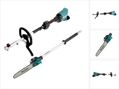 Zdjęcie produktu dla Akumulatorowy napęd wielofunkcyjny Makita DUX 60 Z 36 V ( 2x 18 V ) bezszczotkowy + przystawka do pilarki łańcuchowej EY 403 MP 30 cm 3/8" 1,1 mm ( 191T38-7 )