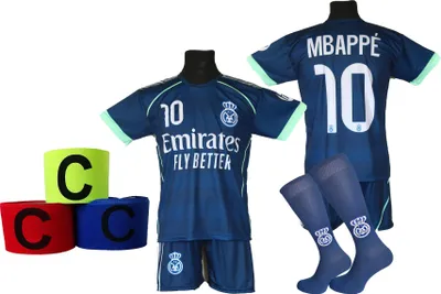 Produktbild von MBAPPE-Fußballset: T-Shirt, Shorts, Socken + Stirnband - Größe 122