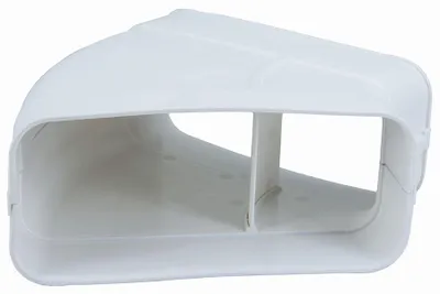 Immagine prodotto di Canale piatto 222x89 mm, curva a 15° in orizzontale, manicotto su un lato, curva di ventilazione