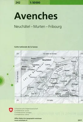 Produktbild von Swisstopo 1 : 50 000 Avenches